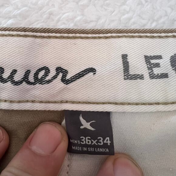 Eddie Bauer Mens Legend Wash Classic Fit‎ Straight Leg Khaki Pants Brown 36 x 34 - Picture 4 of 10